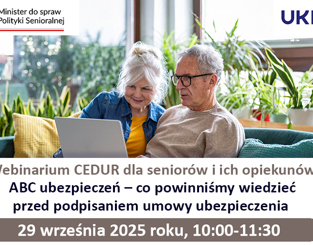 Webinarium „ABC ubezpieczeń” dla seniorów