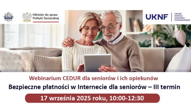 Webinarium KNF: bezpieczne płatności online dla seniorów