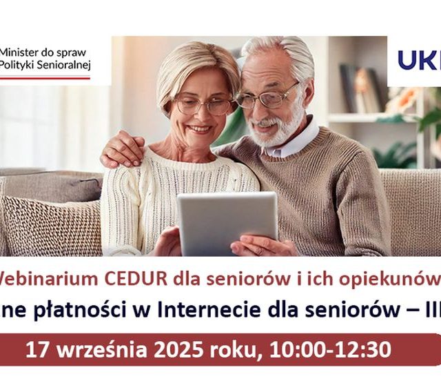 Webinarium KNF: bezpieczne płatności online dla seniorów