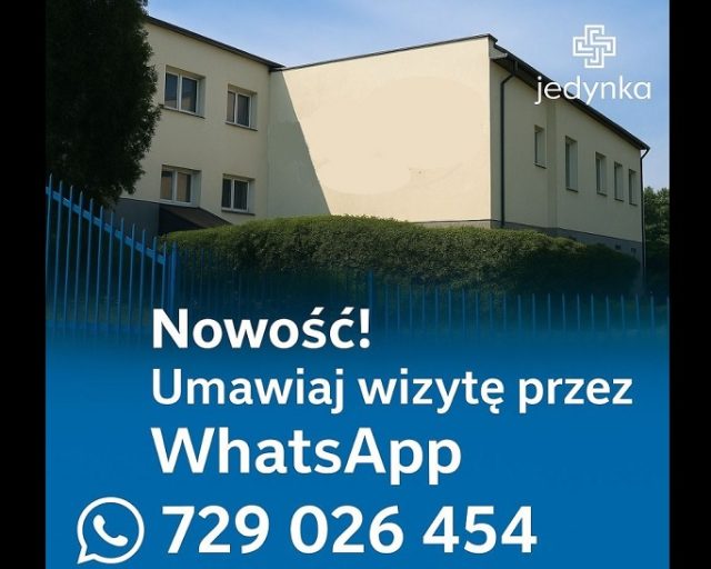 Rejestracja w przychodni „Jedynka” teraz możliwa przez WhatsApp