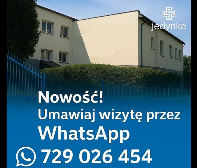 Rejestracja w przychodni „Jedynka” teraz możliwa przez WhatsApp