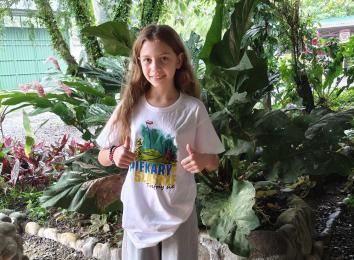 Tancerka z Piekar Śląskich na festiwalu folkloru w Kostaryce