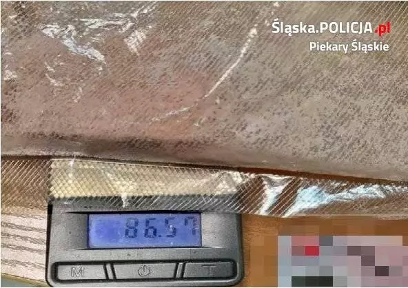 26-latek zatrzymany z amfetaminą / fot. KMP Piekary Śląskie