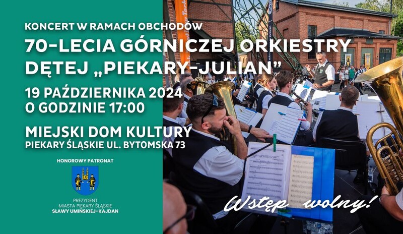 70 lat muzycznej tradycji: jubileuszowy koncert Górniczej Orkiestry Dętej Piekary-Julian