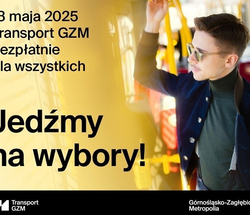 Darmowa komunikacja miejska w GZM na wybory prezydenckie 2025