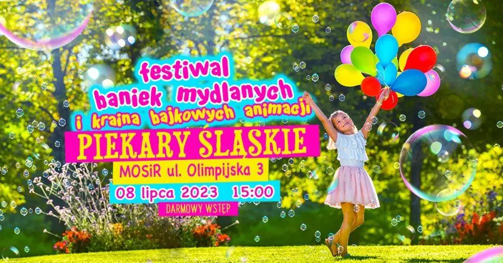 Festiwal Baniek Mydlanych i Dzień Kolorów Holi / fot. Miejski Ośrodek Sportu i Rekreacji Piekary Śląskie