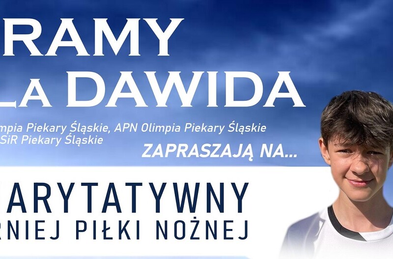 „Gramy dla Dawida” – piłkarski turniej charytatywny już 30 maja