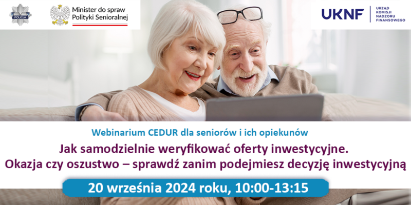 III Edycja Webinaru: Bankowość Elektroniczna dla Seniorów