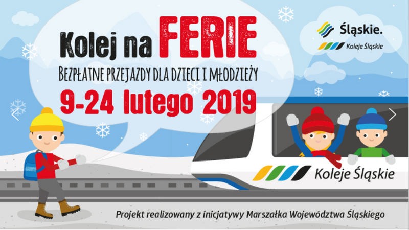Koleje Ślaskie wprowadzą darmowe przejazdy dla dzieci i młodzieży w ferie!