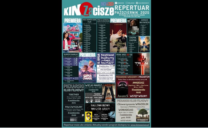 Październik w Kinie Zacisze – wyjątkowe wydarzenia i pokazy specjalne