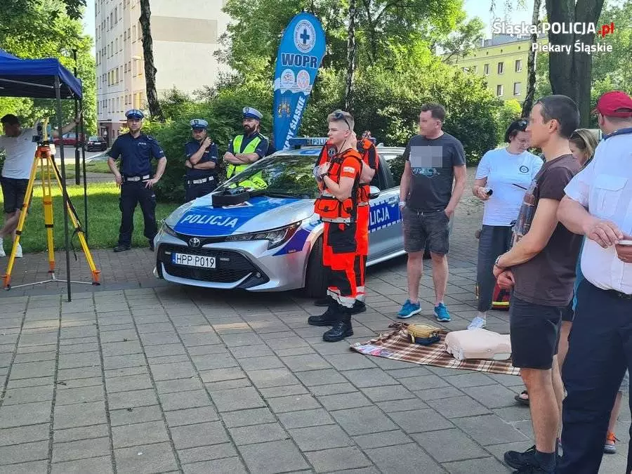 Piknik bezpieczeństwa 2021 z udziałem piekarskich policjantów / fot. KMP Piekary Śląskie