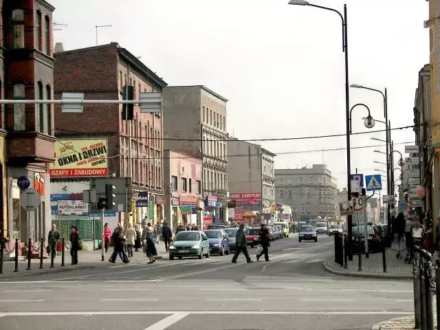 Skrzyżowanie ulic Bytomskiej i Wyszyńskiego