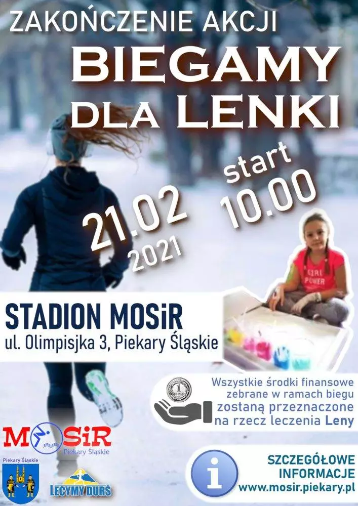 Zako&#324;czenie akcji “Biegamy dla Lenki” 21 lutego
