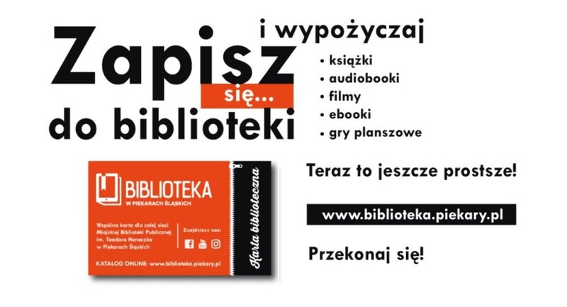 Zapisz się do biblioteki w Piekarach Śląskich – szybko, łatwo i bezpłatnie!
